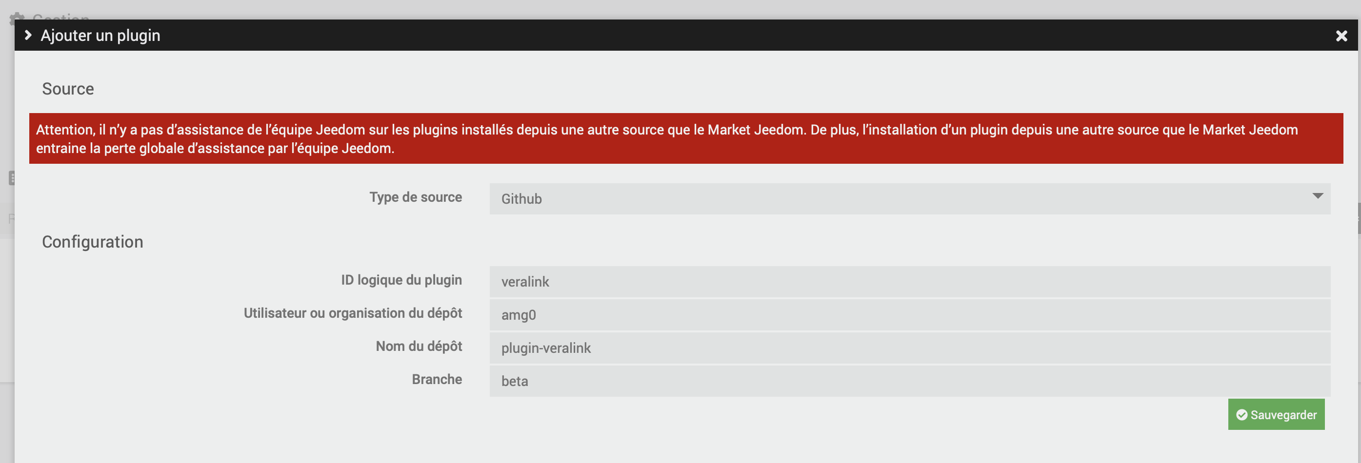 ajouter plugin